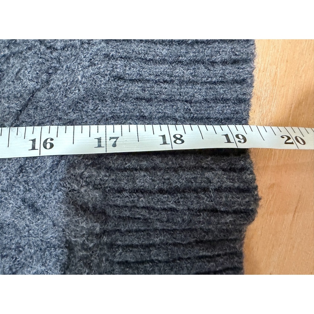 J Crew Womens Gray Merino Wool Alpaca Cable Knit Sweater XXS Preppy Old Money - Picture 5 of 7